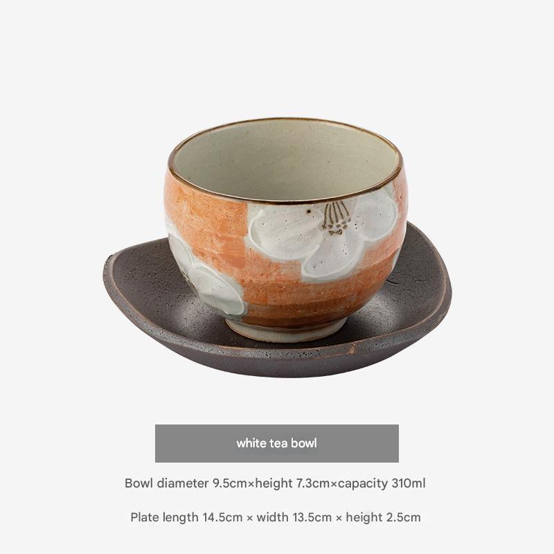 Handcrafted Japanese Ceramic Cups and Saucers