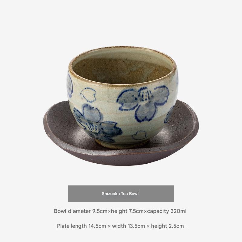 Handcrafted Japanese Ceramic Cups and Saucers