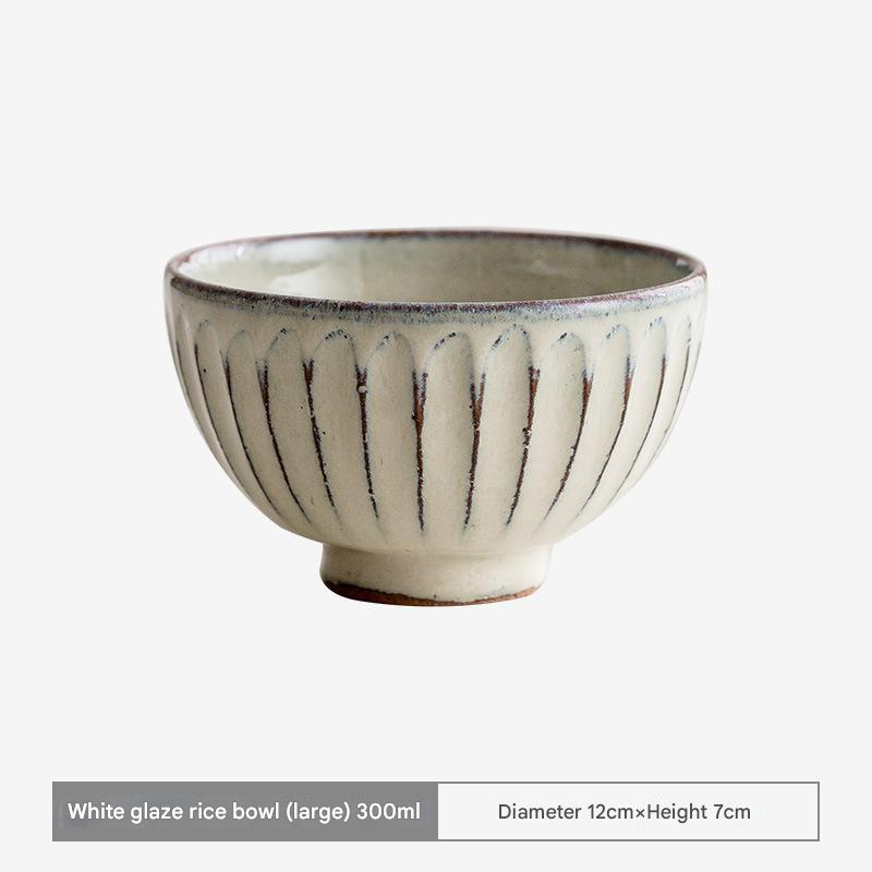 Elegant Ribbed Ceramic Ramen Bowls – Timeless Design