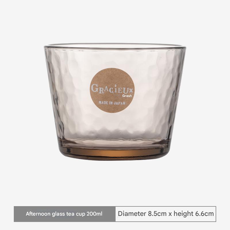 Elegant Textured Glass Cups – Modern Drinkware Design