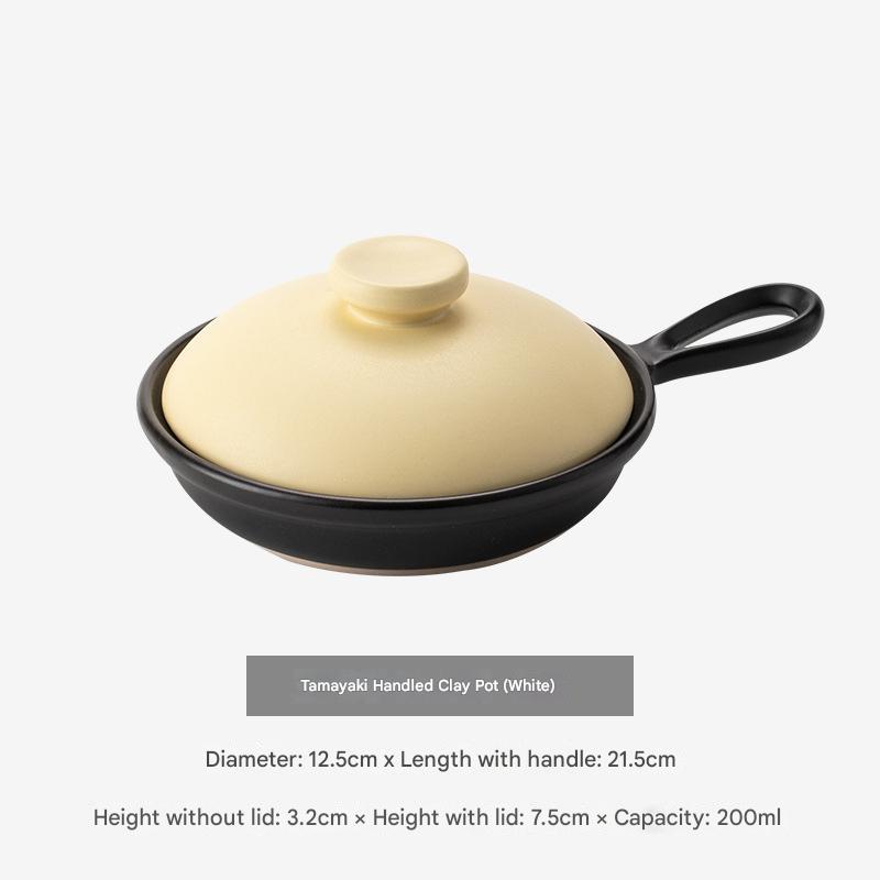 Japanese Ceramic Frying Pan – Compact & Heat-Resistant