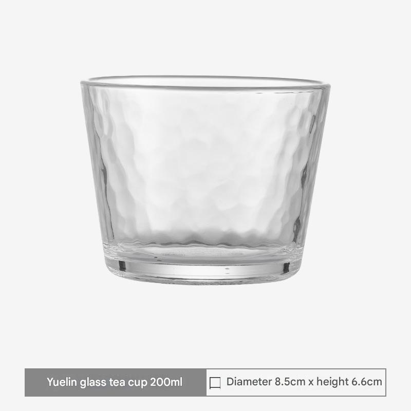 Elegant Textured Glass Cups – Modern Drinkware Design