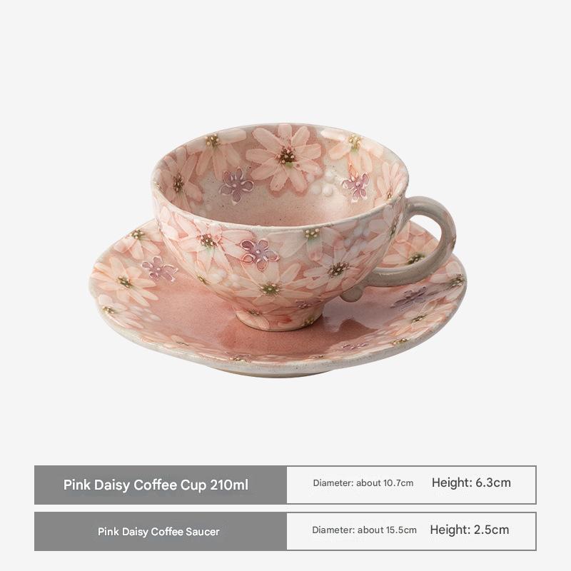 Japanese Hand-Painted Floral Tea Cups – Seto Ware Elegance