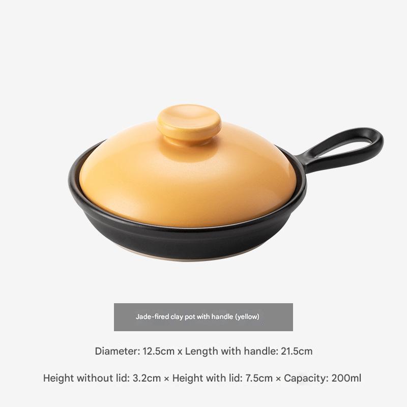 Japanese Ceramic Frying Pan – Compact & Heat-Resistant