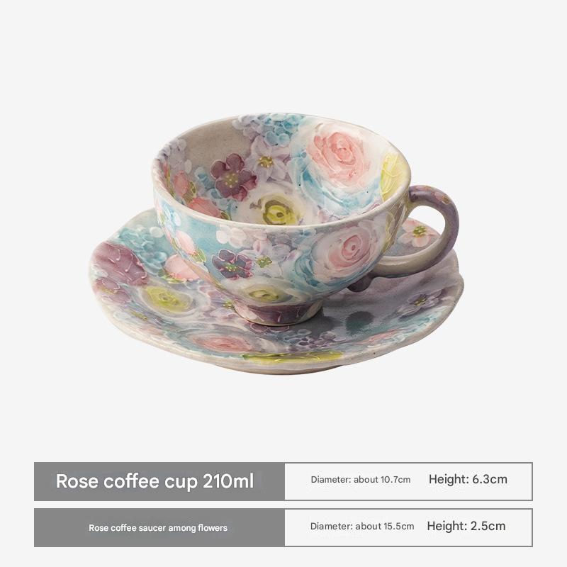 Japanese Hand-Painted Floral Tea Cups – Seto Ware Elegance