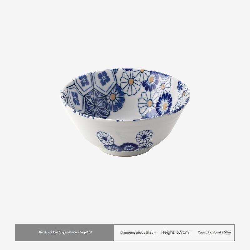 Handcrafted Floral Ceramic Bowls - Timeless Elegance