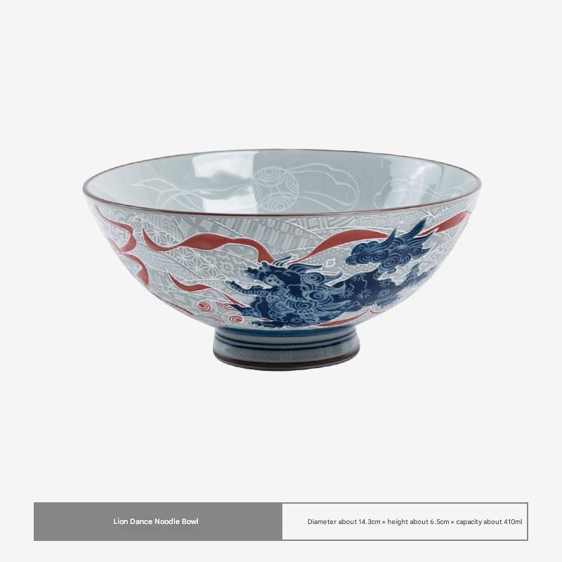 Handcrafted Porcelain Dragon Bowls – Elegant Traditional Design