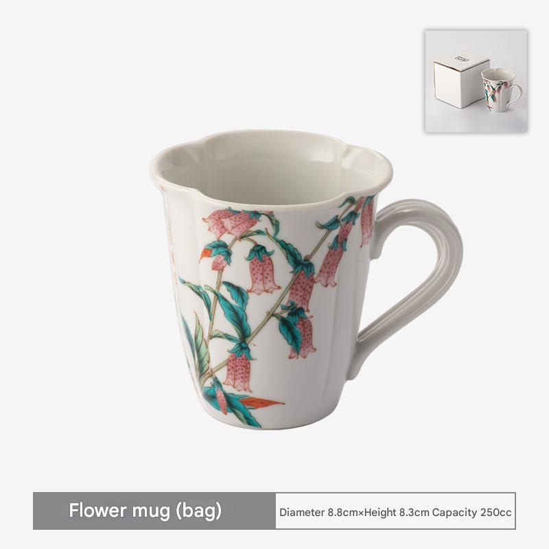 Handcrafted Floral Mugs - Nature-Inspired Elegance