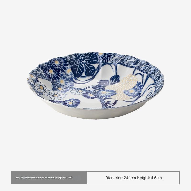 Handcrafted Floral Ceramic Bowls - Timeless Elegance