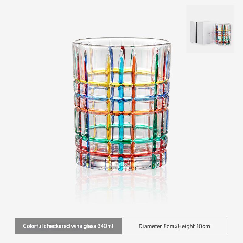 Murano Mosaic Whiskey & Wine Glass - Italian Luxury