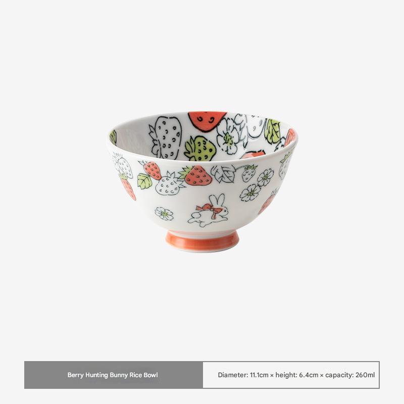 Whimsical Japanese Porcelain Bowls - Vibrant Designs