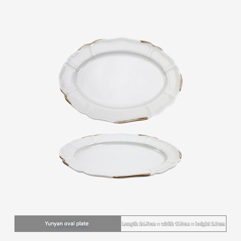 Elegant Minoware Scalloped Ceramic Plate – Artistic Tableware