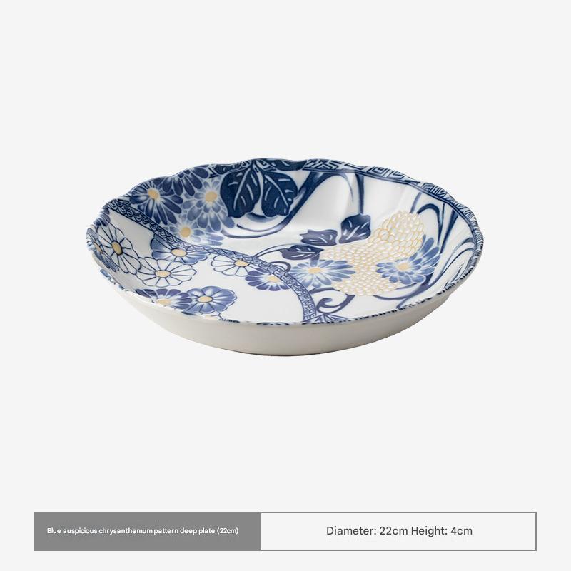 Handcrafted Floral Ceramic Bowls - Timeless Elegance