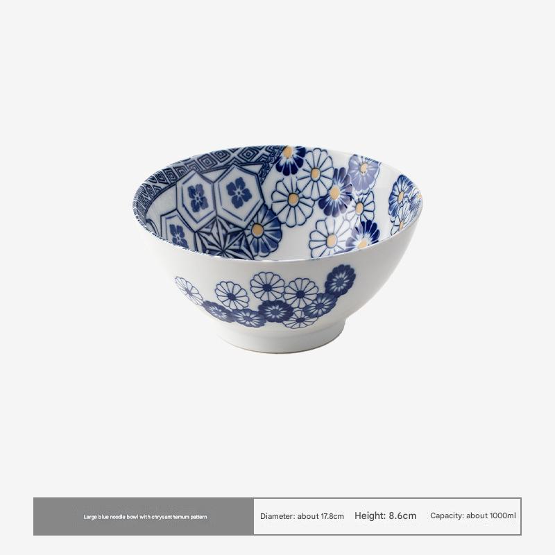 Handcrafted Floral Ceramic Bowls - Timeless Elegance