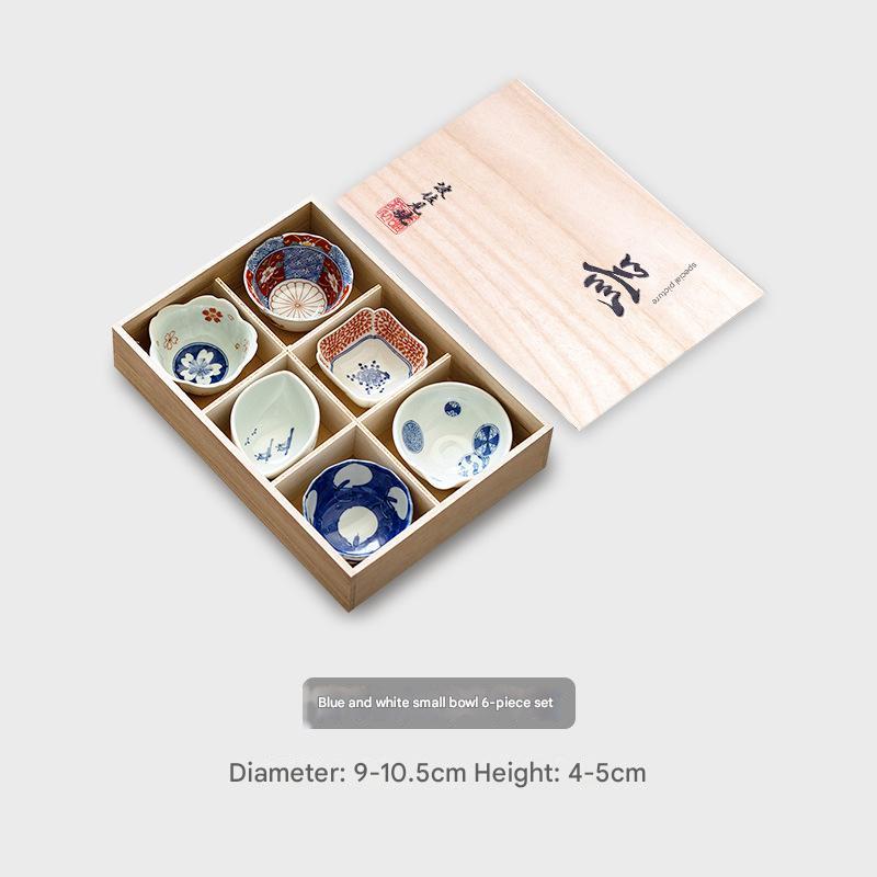 Hasami-Yaki Japanese Blue and White Bowls - Gift Box Set