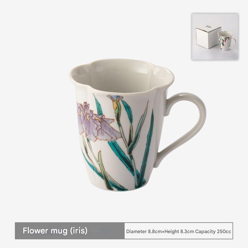 Handcrafted Floral Mugs - Nature-Inspired Elegance