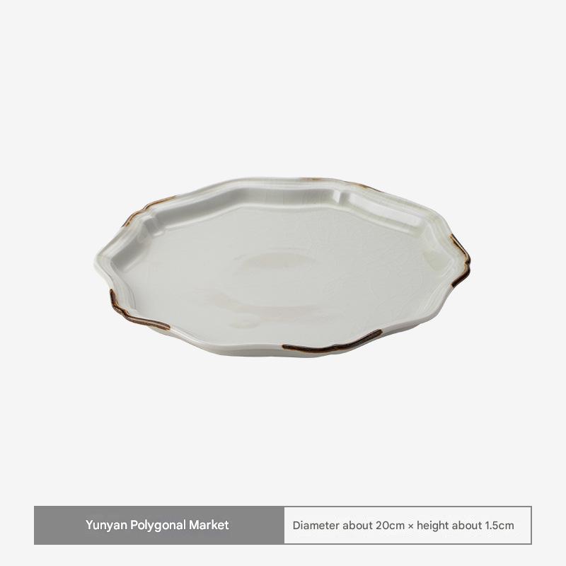 Elegant Minoware Scalloped Ceramic Plate – Artistic Tableware