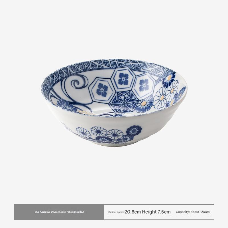 Handcrafted Floral Ceramic Bowls - Timeless Elegance