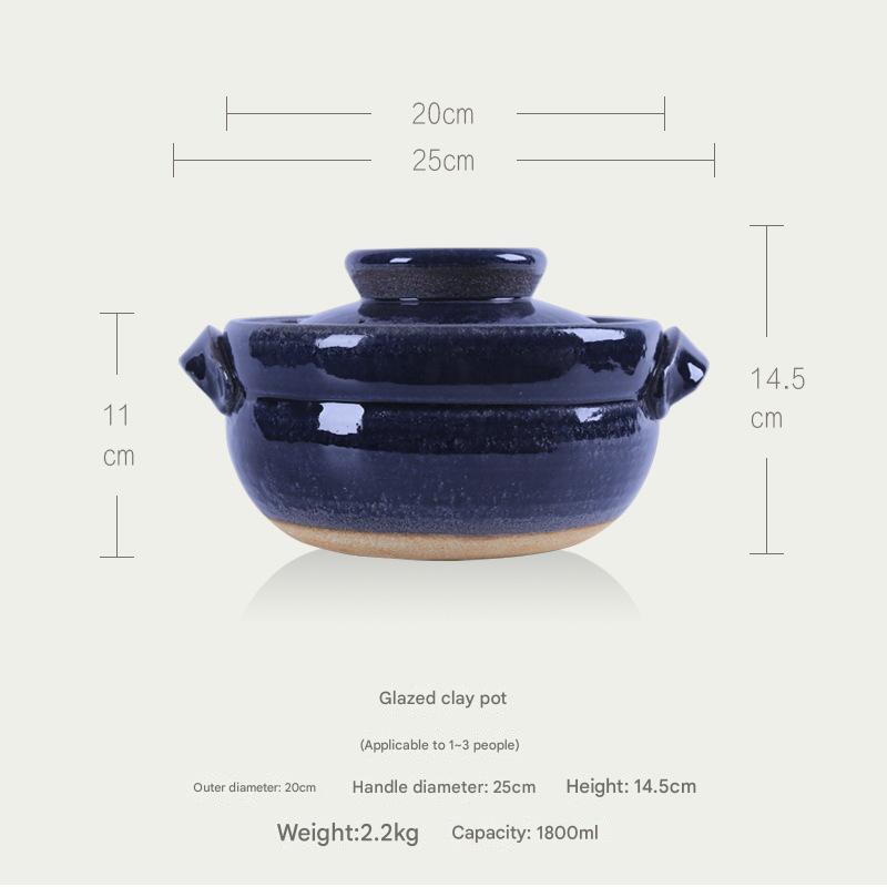 Shinraku-yaki Japanese Ceramic Soup Pot – Double-Ear Design