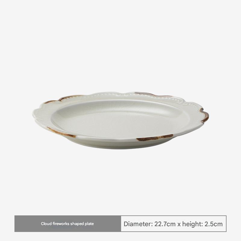 Elegant Minoware Scalloped Ceramic Plate – Artistic Tableware