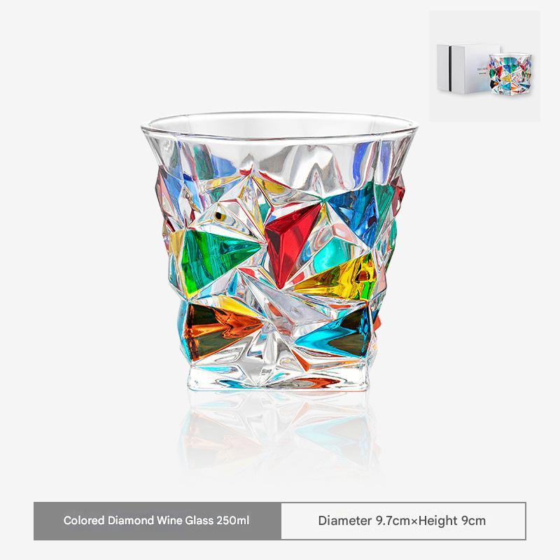 Murano Mosaic Whiskey & Wine Glass - Italian Luxury