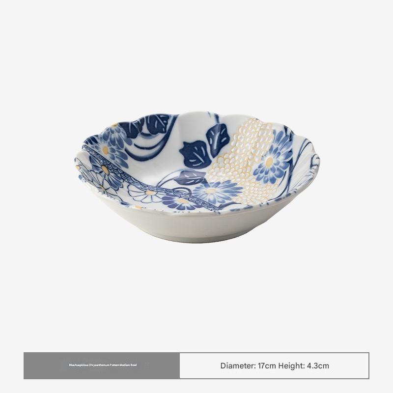 Handcrafted Floral Ceramic Bowls - Timeless Elegance