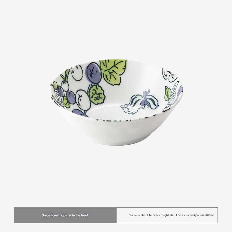 Whimsical Japanese Porcelain Bowls - Vibrant Designs