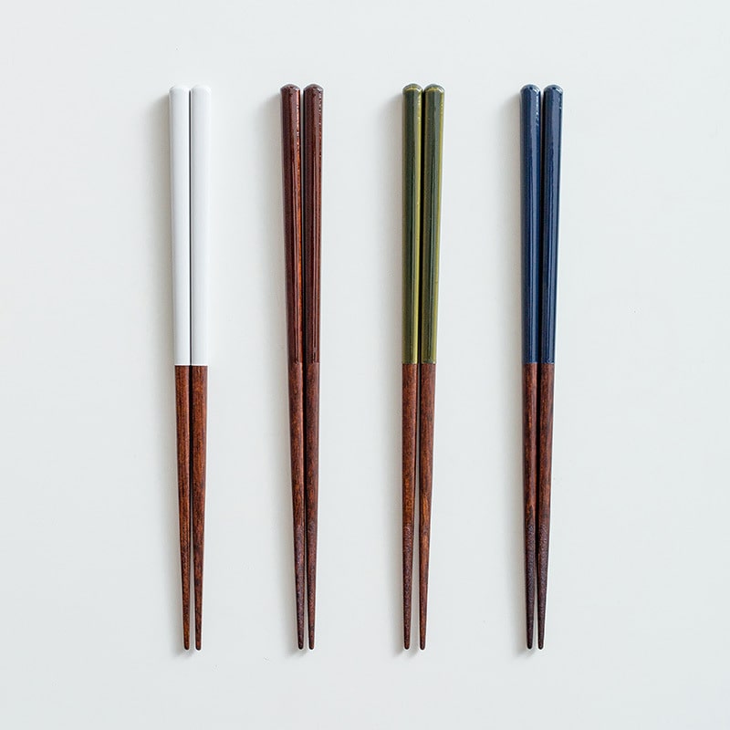 Japanese SUNLIFE solid wood chopsticks in various colors