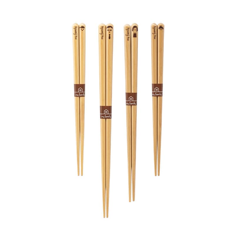 Stylish and reusable bamboo chopsticks for everyday use.