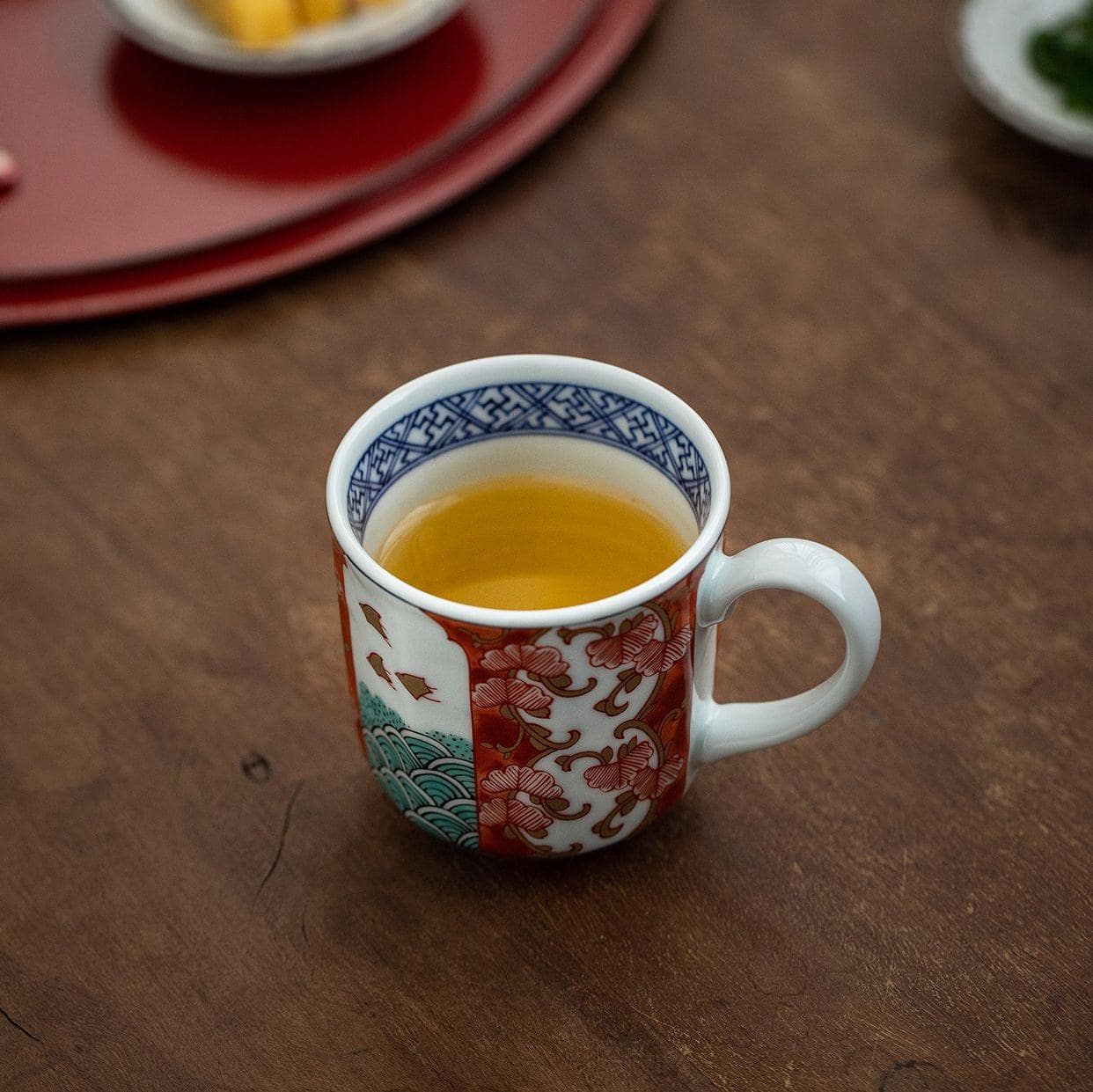 Handcrafted Japanese-inspired teacup and saucer set