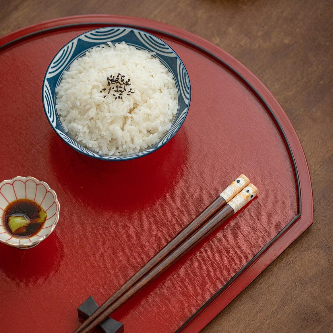 Creative Japanese chopsticks with unique owl accents
