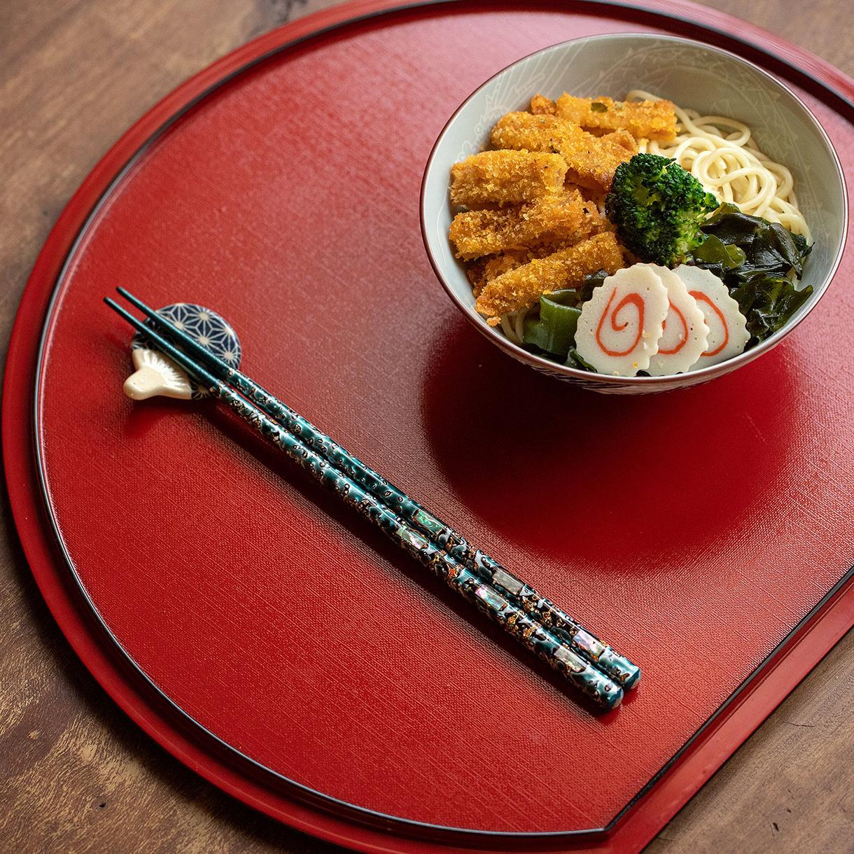 Premium Wakasa-coated chopsticks, perfect for refined dining experiences.