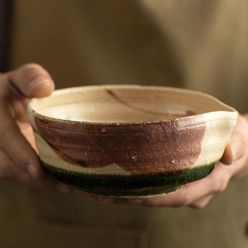 Artisan pottery bowl with sustainable design