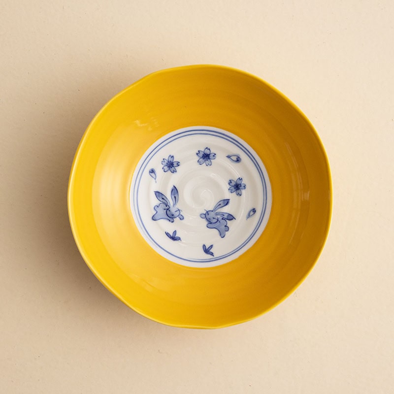 Artistic Japanese plate set arranged with delicious food servings