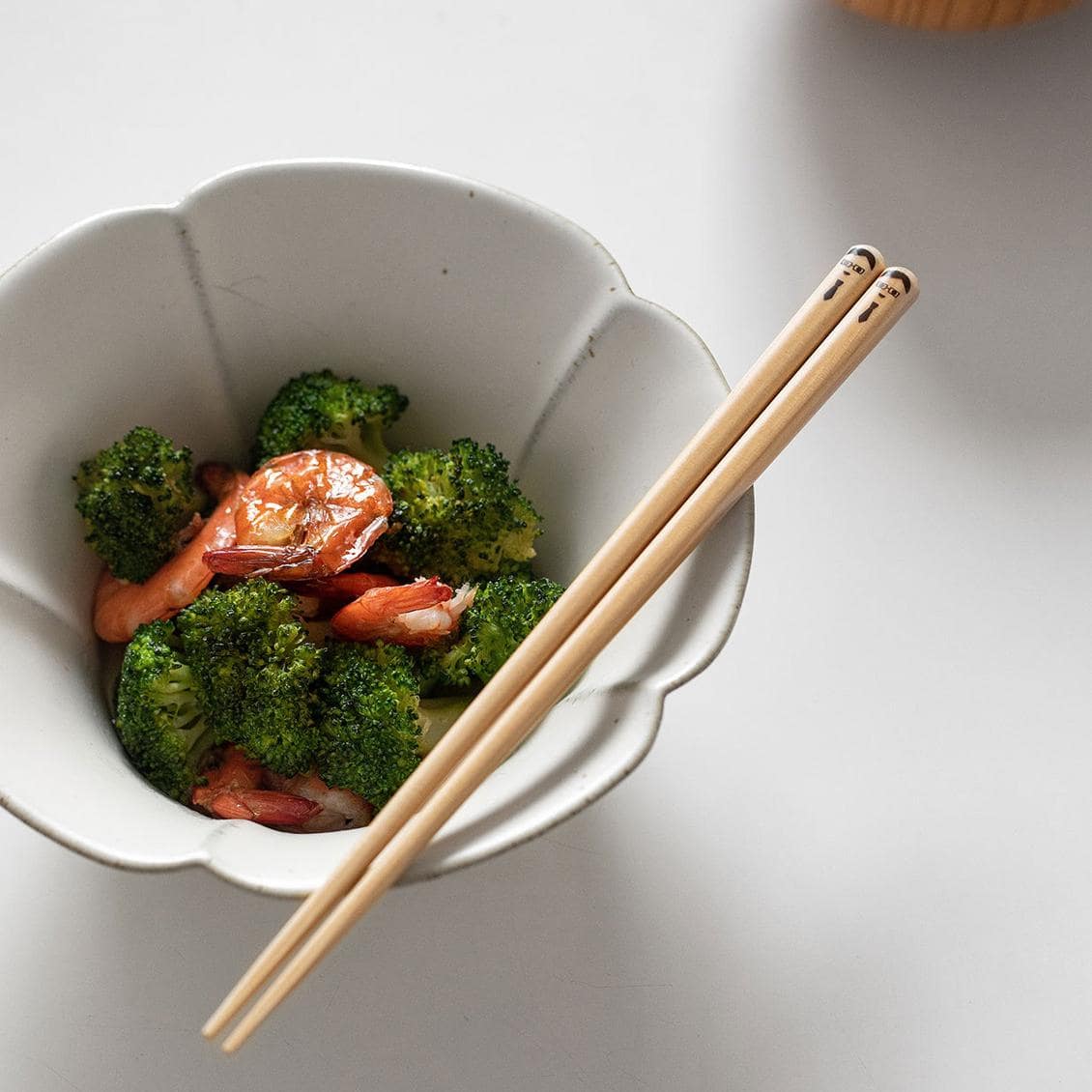 Durable and sustainable bamboo chopsticks close-up.