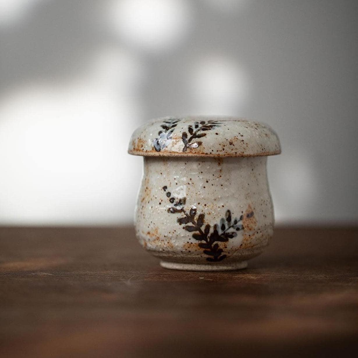 Ceramic bowl with lid for steaming and serving warm dishes