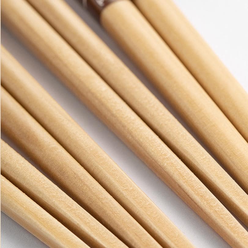 Stylish and reusable bamboo chopsticks for everyday use.