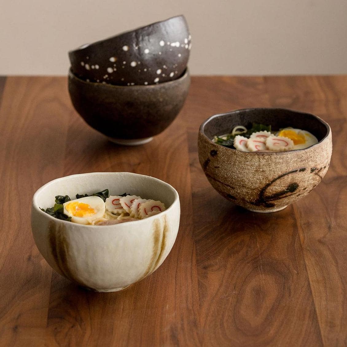 Unique speckled ceramic bowl for modern tableware.