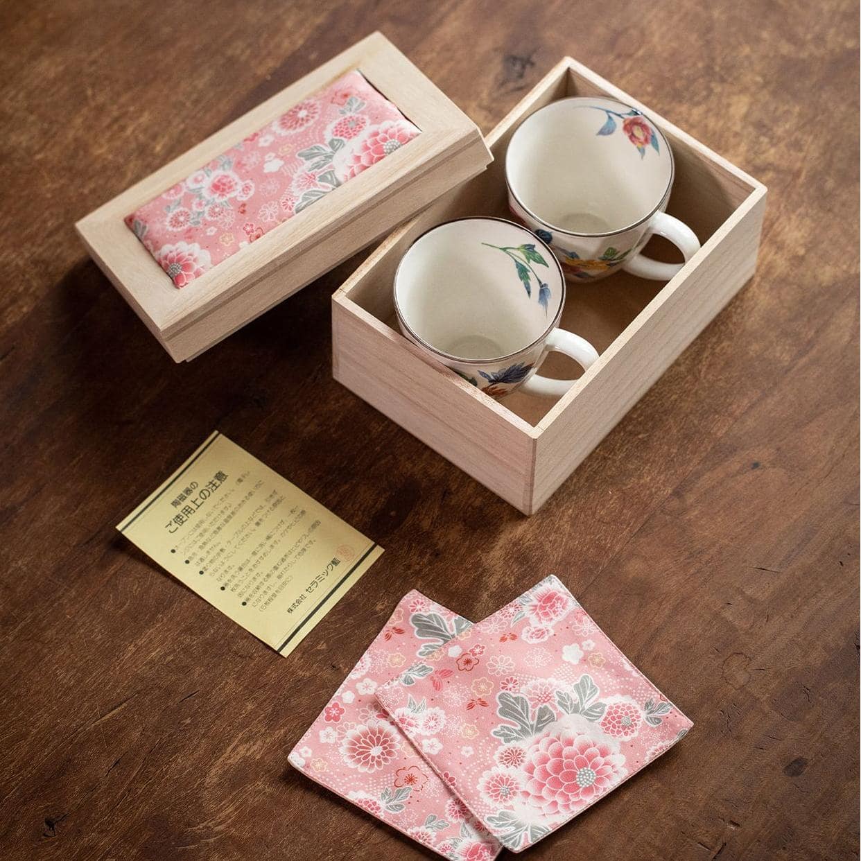 Artistic Japanese-inspired teacup set for gifting