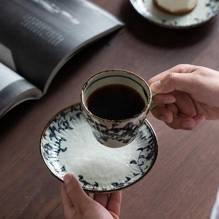 Double-ear Japanese pottery bowls showcasing elegant dining