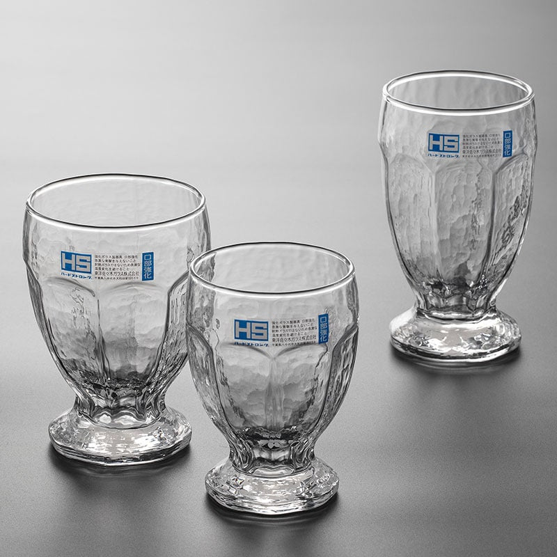 High-foot elegant glass for tea and soda