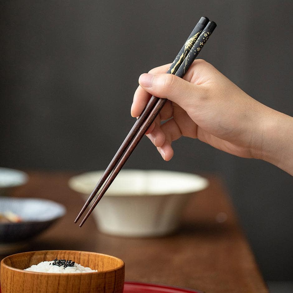 Beautifully packaged chopsticks set with cherry blossom designs