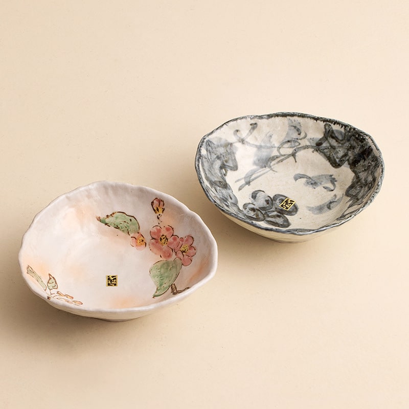 Elegant floral ceramic bowl ideal for serving soups