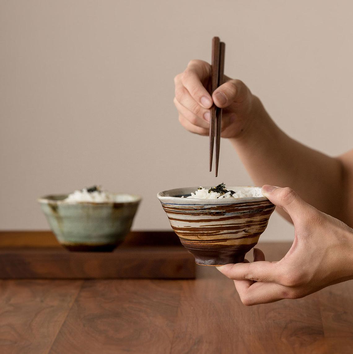 Artisan Bowls with Elegant Earthy Tones and Textures