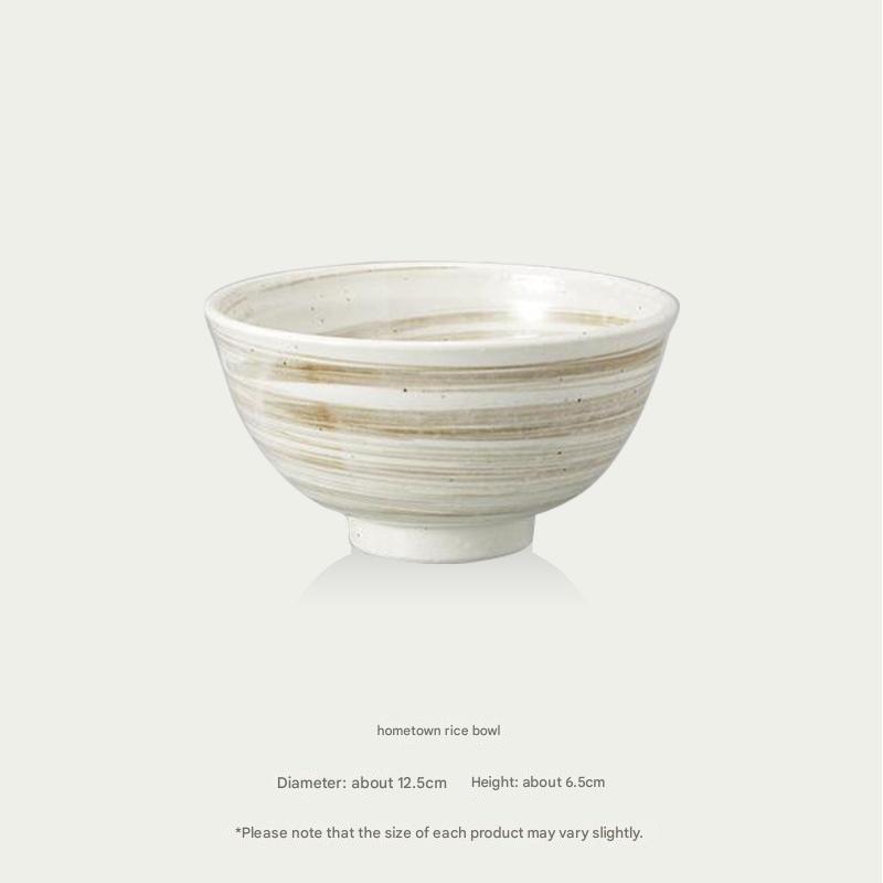 Stylish tableware – Japanese ceramic bowls for serving rice and soup