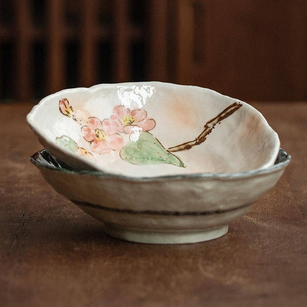 Eco-friendly artisan bowl with vibrant floral motifs