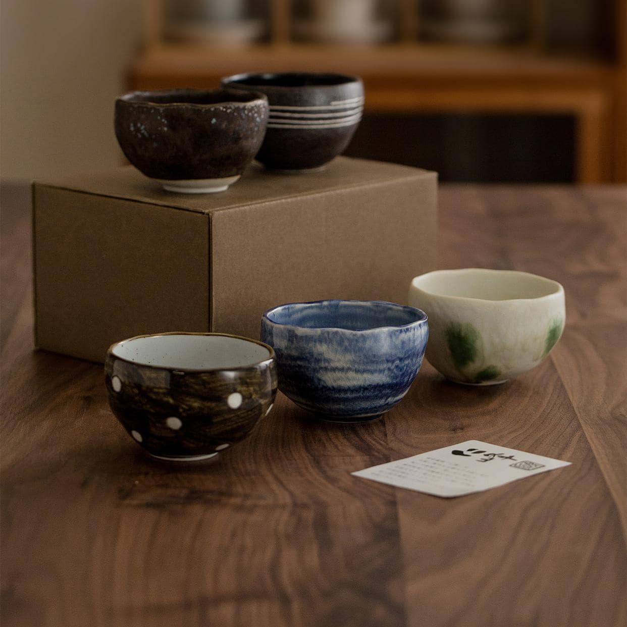 Handcrafted ceramic bowls with unique designs