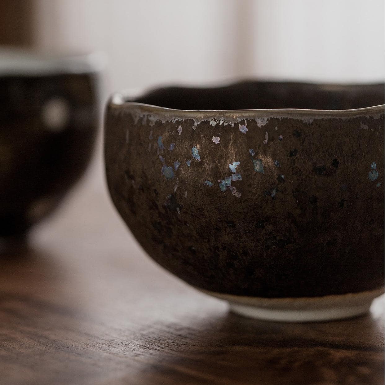 Elegant ceramic bowls stacked together