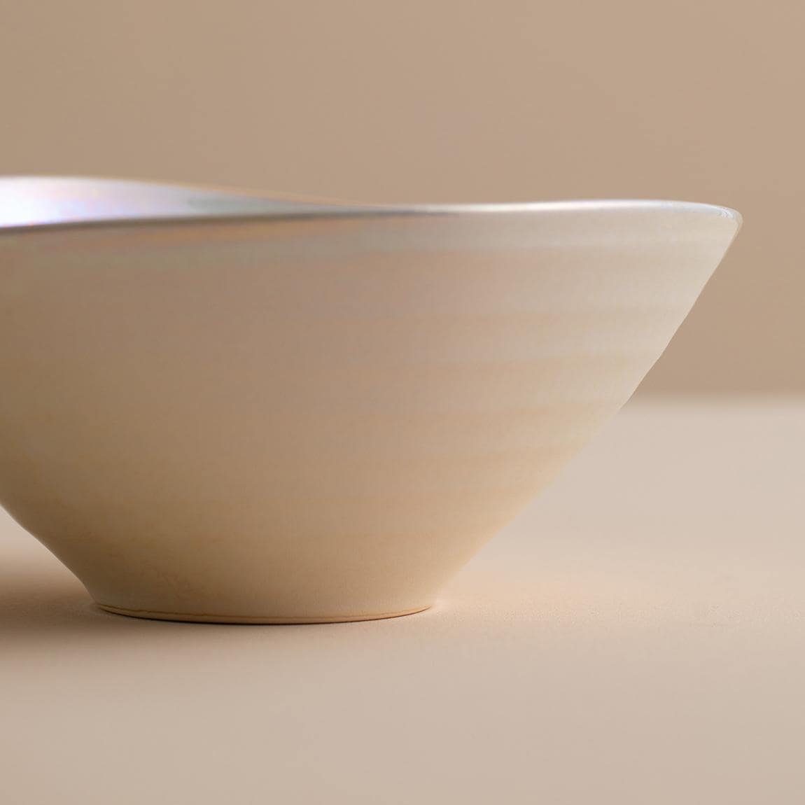 Artisan ceramic bowl with glossy finish