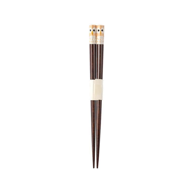Creative Japanese chopsticks with unique owl accents